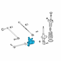 OEM Lexus RX350 Carrier Sub-Assembly, Rear Diagram - 42304-0E050