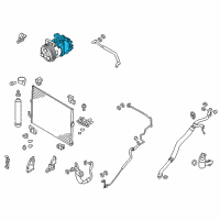 OEM Infiniti Q70 COMPRESSR Wo Cl Diagram - 92610-1CA1C