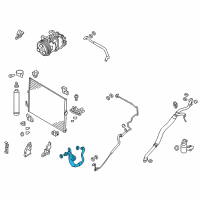 OEM 2017 Infiniti Q70 Hose Flexible, High Diagram - 92490-1MC0C