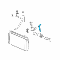 OEM 2006 Chevrolet Cobalt Charging Air Cooler Coolant Hose Diagram - 22707607