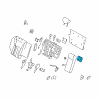 OEM Infiniti QX50 Holder Assy-Cup Rear Console Diagram - 88741-1BA0C