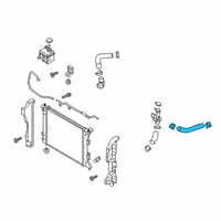 OEM 2017 Kia Soul Hose-Radiator Inlet Diagram - 25411B2500