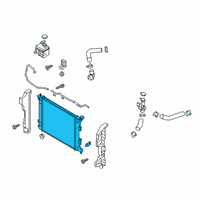 OEM 2015 Kia Forte5 Radiator Assembly Diagram - 25310A2000