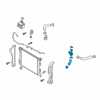 OEM Kia Soul Filler Neck Assembly-Radiator Diagram - 25329B2500