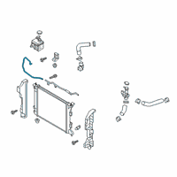 OEM 2019 Kia Soul Hose-Radiator To Reserve Diagram - 25451B2500