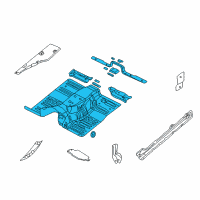 OEM 1999 Jeep Grand Cherokee Pan-Floor Diagram - 55296400AC