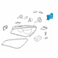 OEM BMW 750Li Insert, Direction Indicator, Left Diagram - 63-11-7-228-421