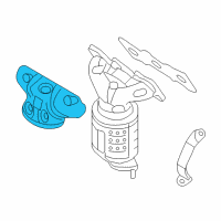 OEM 2012 Hyundai Santa Fe Protector-Heat, RH Diagram - 28525-3C750