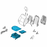 OEM Kia Rio Cushion Assembly-Front Seat Diagram - 882011W630BGX