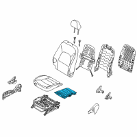 OEM 2015 Kia Rio Heater-Front Seat Cushion Diagram - 882801W010