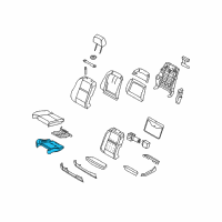 OEM BMW X6 Sports Seat Upholstery Parts Diagram - 52-10-7-247-502