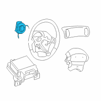 OEM Chrysler Concorde Air Bag Clockspring Diagram - 4698304AD