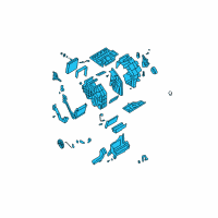 OEM Hyundai Sonata Heater & Evaporator Assembly Diagram - 97100-0A200