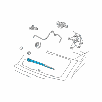 OEM 2010 Jeep Patriot Arm WIPER-Rear WIPER Diagram - 68003728AB