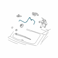 OEM Jeep Hose-Rear Window WIPER Washer Diagram - 4879444AE