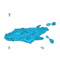 OEM 2021 Toyota Camry Composite Headlamp Diagram - 81150-06C20