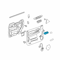 OEM 2012 GMC Sierra 2500 HD Handle, Inside Diagram - 22861090