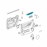 OEM 2013 Cadillac Escalade Switch Bezel Diagram - 20922544