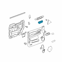 OEM 2007 GMC Yukon XL 2500 Switch Asm-Door Lock & Side Window Diagram - 15906883