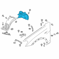 OEM 2017 BMW X3 Cover, Wheel Arch, Rearsection, Front Right Diagram - 51-71-7-213-644