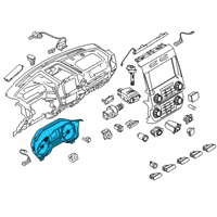 OEM 2019 Ford F-150 Cluster Assembly Diagram - JL3Z-10849-CAC