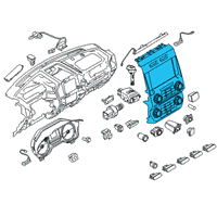 OEM 2016 Ford F-150 Blower Control Switches Diagram - GL3Z18842AAB