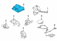 OEM 2021 Nissan Sentra Sensor-Side AIRBAG Center Diagram - 98820-6LW9A