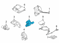 OEM 2019 Nissan Kicks Sensor Assembly-Side Air Bag Diagram - 98830-5RA0A