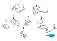 OEM Nissan Rogue Sensor-OCCUPANT Diagram - 98853-3JA0A