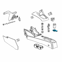 OEM 2015 Chevrolet Sonic Cup Holder Insert Diagram - 95167583