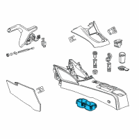 OEM Chevrolet Sonic Cup Holder Diagram - 42522191