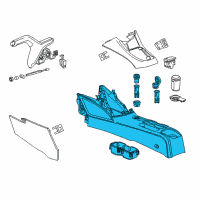 OEM Chevrolet Center Console Diagram - 95164581