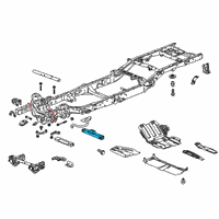 OEM 2020 Chevrolet Tahoe Transmission Crossmember Diagram - 23208302