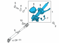 OEM Kia Sorento Column Assy-Steering Diagram - 56310P4030