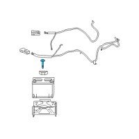 OEM Pontiac Grand Am Hold Down Clamp Bolt Diagram - 11516700