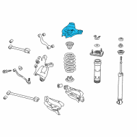 OEM 2020 Lexus IS350 Seat, Rear Spring, Upper Diagram - 48481-30010