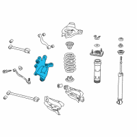 OEM 2017 Lexus RC200t Carrier Sub-Assembly, Rear Diagram - 42304-30130
