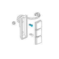 OEM GMC Caballero Stoplamp Bulb Diagram - 9428902