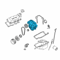OEM 1996 Mercury Sable Front Cover Diagram - F5DZ-6019-A