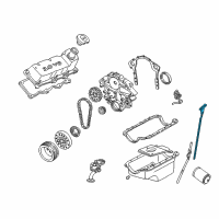 OEM 2002 Mercury Sable Dipstick Diagram - 2F1Z-6750-AA