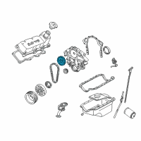 OEM Mercury Sable Timing Gear Set Diagram - YF1Z-6256-AA