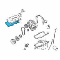 OEM 1992 Ford Probe Valve Cover Gasket Diagram - F1DZ-6584-A