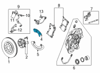 OEM 2022 Chevrolet Corvette Backing Plate Diagram - 84035690