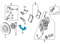 OEM 2022 Chevrolet Corvette Backing Plate Diagram - 84035688