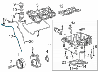 OEM 2022 Cadillac CT5 Dipstick Diagram - 12677660