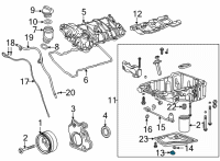 OEM Cadillac CT5 Drain Plug Diagram - 11602884