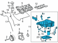 OEM 2022 Cadillac CT5 Oil Pan Diagram - 12703419