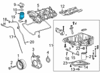 OEM Cadillac CT5 Filler Tube Diagram - 12674268