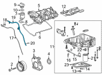 OEM 2021 Cadillac CT5 Oil Tube Diagram - 12677661