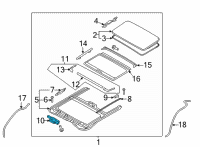 OEM 2021 Hyundai Elantra Motor Assembly-Sunroof Diagram - 81631-F2000